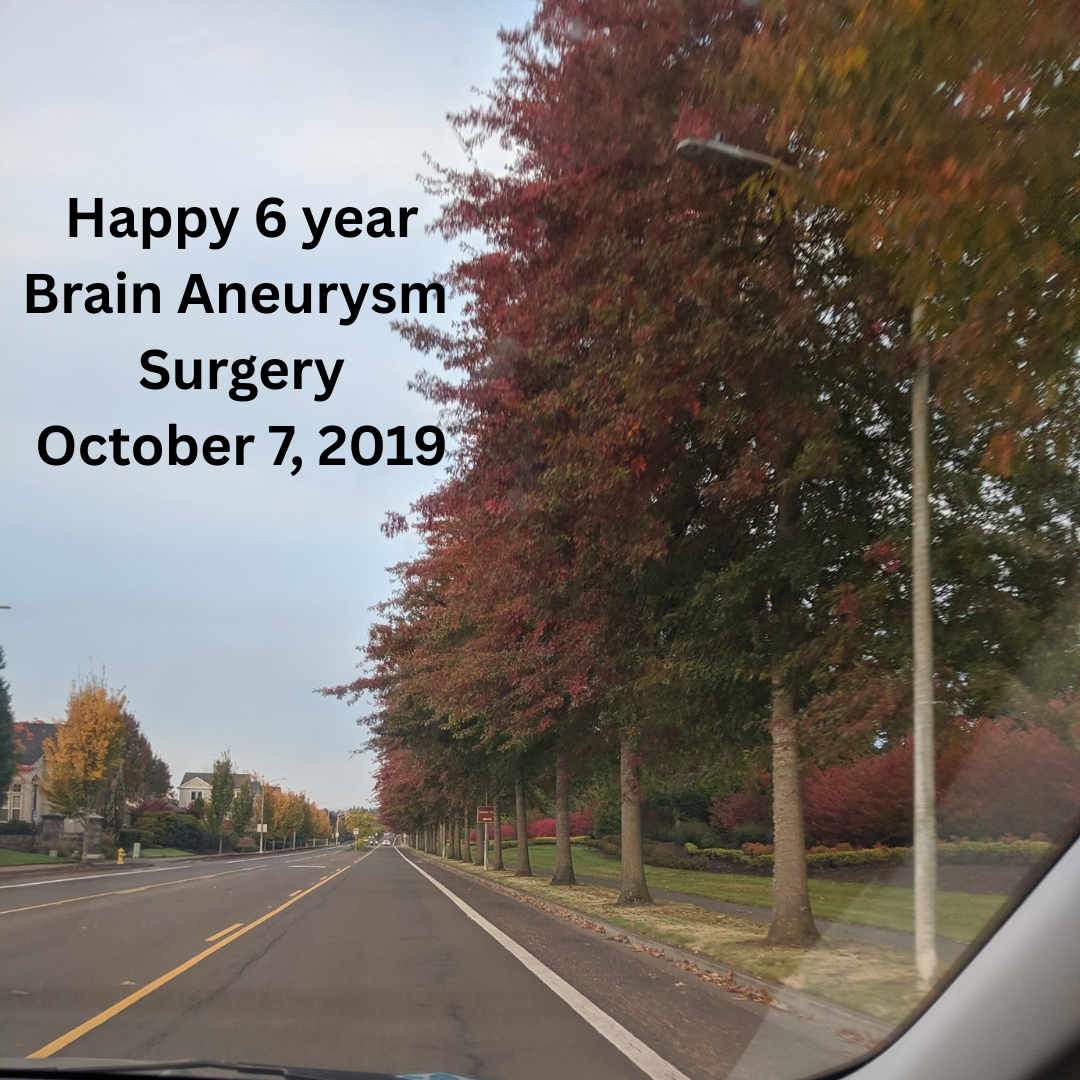 Brain Aneursym Anniversary!